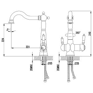Смеситель для кухни Lemark Comfort LM3065C купить в интернет-магазине сантехники Sanbest