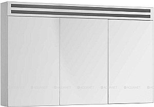Зеркальный шкаф De Aqua Эколь 184809 120 белый купить в интернет-магазине сантехники Sanbest