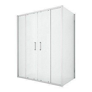 Душевой уголок NEW TRENDY NEW CORRINA D-0184A/D-0079B 150x90 стекло прозрачное/профиль хром купить в интернет-магазине Sanbest