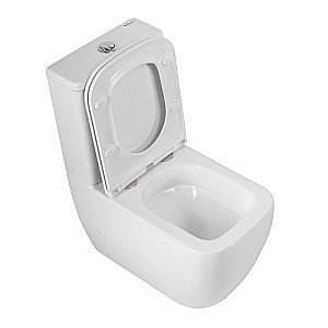 Унитаз напольный BelBagno LUCE-TOR BB2197CP-TOR/SC белый, с крышкой микролифт, с бачком, безободковый, слив-торнадо купить в интернет-магазине Sanbest