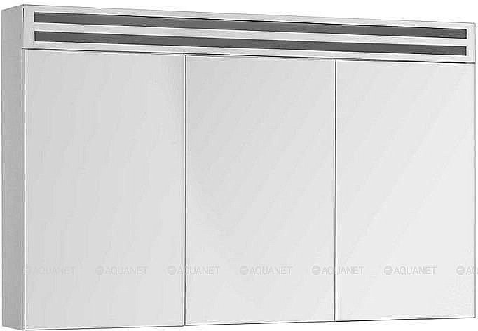 Зеркальный шкаф De Aqua Эколь 184809 120 белый купить в интернет-магазине сантехники Sanbest