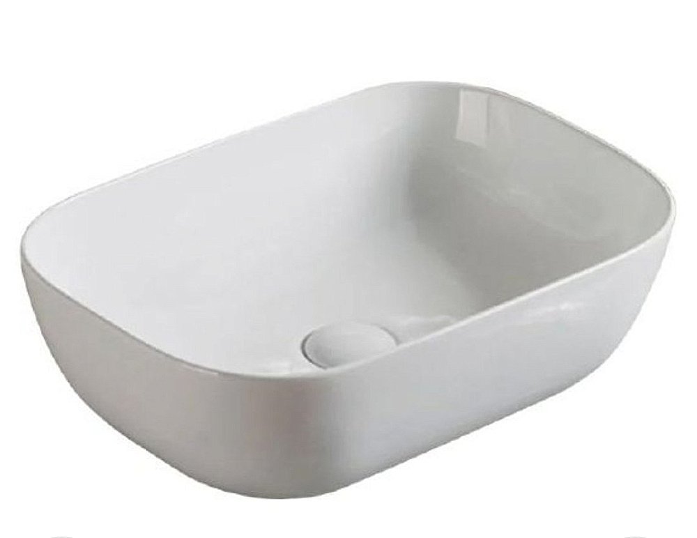 Раковина накладная SantiLine 48,5 SL-1105 белая купить в интернет-магазине Sanbest