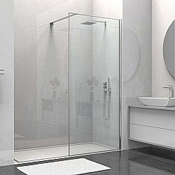 Душевое ограждение Vincea Walk-In VSW-1HS100CL 100 стекло прозрачное/профиль хром купить в интернет-магазине Sanbest