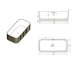 Ванна NT Bagno Favoloso NT221 170х75 белая купить в интернет-магазине Sanbest