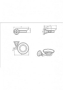Мыльница CeramaLux Biatrichi 73004-1 черная матовая купить в интернет-магазине сантехники Sanbest