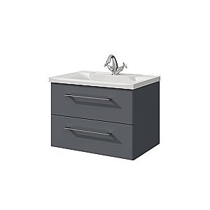 Тумба с раковиной Caprigo Accord 65 графит для ванной в интернет-магазине Sanbest