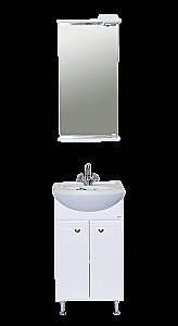 Тумба с раковиной напольная Misty Соло 40 белая для ванной в интернет-магазине Sanbest