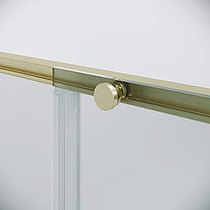 Душевая дверь Niagara Nova NG-44-9ASG 90 прозрачная/профиль брашированное золото купить в интернет-магазине Sanbest