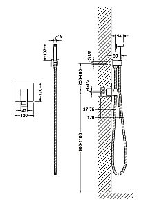 Гигиенический душ Timo Briana 7189/17SM купить в интернет-магазине сантехники Sanbest