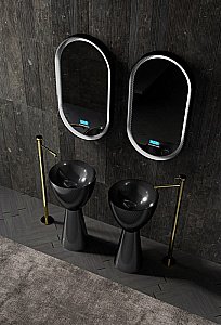 Раковина ABBER Karbon AK2003 45 черная купить в интернет-магазине Sanbest