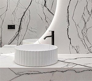 Раковина накладная Artceram Millerighe 44 OSL010 01 00 bi белая купить в интернет-магазине Sanbest