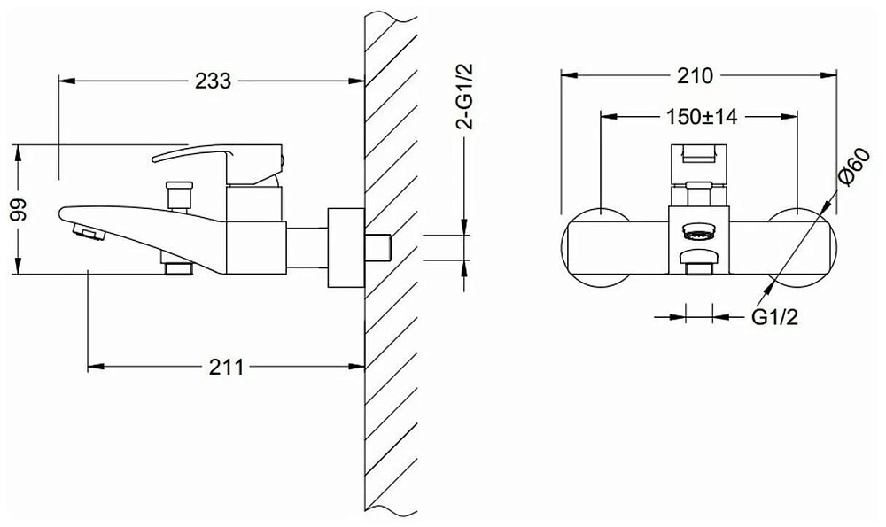 Смеситель для ванны Schein Sublime 51705/8006020 купить в интернет-магазине сантехники Sanbest