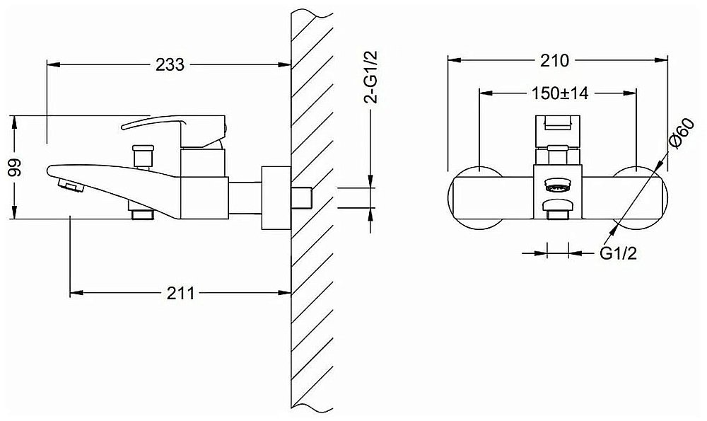 Смеситель для ванны Schein Sublime 51705/8006020 купить в интернет-магазине сантехники Sanbest
