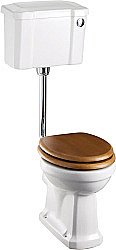 Унитаз напольный Burlington P2 44 с кнопкой смыва купить в интернет-магазине Sanbest