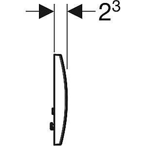 Кнопка для инсталляции Geberit Delta 20 115.127.11.1 альпийский белый купить в интернет-магазине сантехники Sanbest