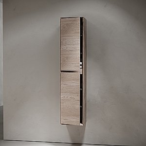 Пенал подвесной Sancos Marmi PMR35EG дуб галифакс натуральный для ванной в интернет-магазине сантехники Sanbest