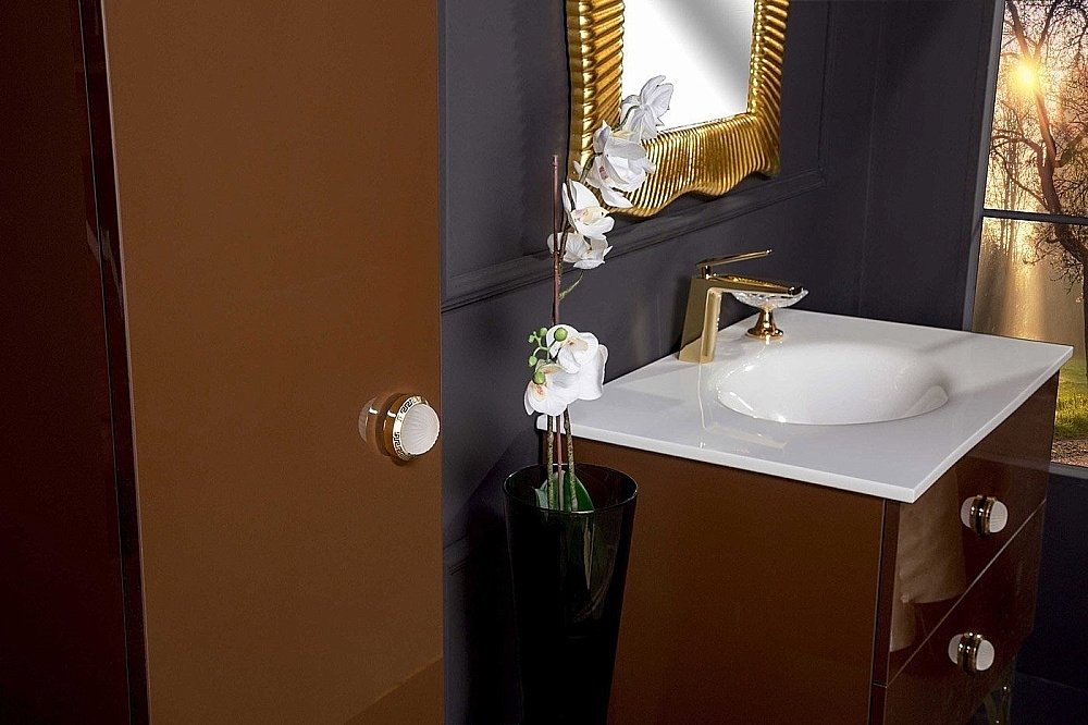 Пенал Armadi Art NeoArt тёмный шоколад для ванной в интернет-магазине сантехники Sanbest