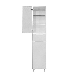 Пенал напольный Azario LOTOS 40 CS00106437 белый/левый для ванной в интернет-магазине сантехники Sanbest