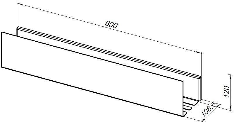 Полка Aquanet Магнум 274182 60 черная матовая купить в интернет-магазине сантехники Sanbest