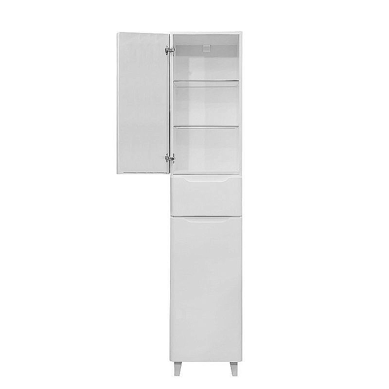 Пенал напольный Azario LOTOS 40 CS00106437 белый/левый для ванной в интернет-магазине сантехники Sanbest