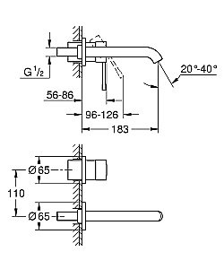 Смеситель для раковины Grohe Essence 29192KF1 фантомный черный купить в интернет-магазине сантехники Sanbest