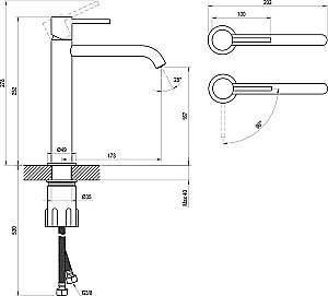 Смеситель для раковины Ravak Espirit X070400 белый вильвет купить в интернет-магазине сантехники Sanbest