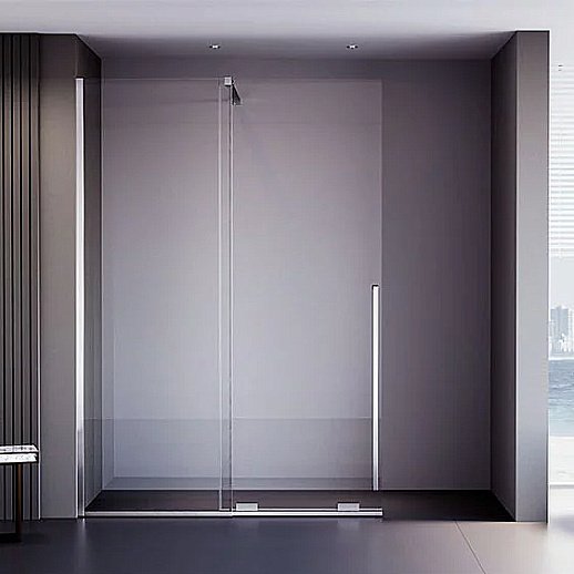 Душевое ограждение Veconi Premium Trento 150 PTDW-50CH-150-01-C4 стекло прозрачное/профиль хром купить в интернет-магазине Sanbest