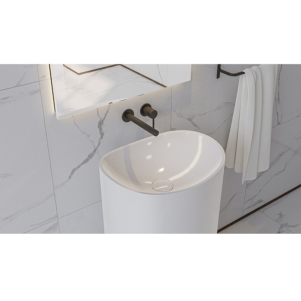 Раковина напольная WhiteCross STELLA 50 0707.050040.100 белая купить в интернет-магазине Sanbest