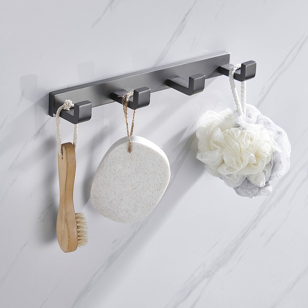 Вешалка на 4 крючка ABBER Westen AA1751NG никель купить в интернет-магазине сантехники Sanbest