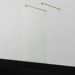 Душевое ограждение WasserKRAFT Vechte 60W44BG 100 фиксатор золото матовое/стекло прозрачное купить в интернет-магазине Sanbest