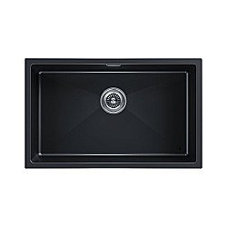 Кухонная мойка Paulmark LUMI 74UNI LU74-BLM черный металлик купить в интернет-магазине сантехники Sanbest