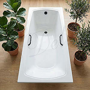 Ванна Delice Veneto DLR330062RB-G 180х75 белая/ручки черные купить в интернет-магазине Sanbest