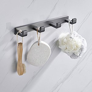 Вешалка на 4 крючка ABBER Westen AA1751NG никель купить в интернет-магазине сантехники Sanbest