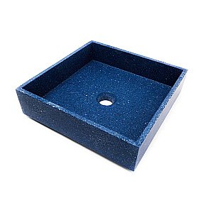 Раковина накладная Montebianco BRENTA CINQUE 12274 синяя купить в интернет-магазине Sanbest