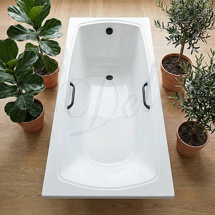 Ванна Delice Veneto DLR330062RB-G 180х75 белая/ручки черные купить в интернет-магазине Sanbest