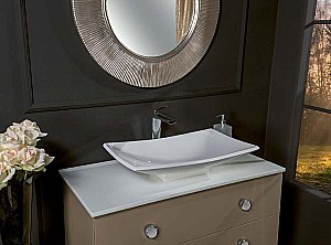 Тумба с раковиной Armadi Art Neoart 80 со столешницей капучино для ванной в интернет-магазине Sanbest