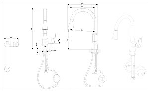 Смеситель для кухни Bravat RHEIN F7460564CP-ENG хром купить в интернет-магазине сантехники Sanbest