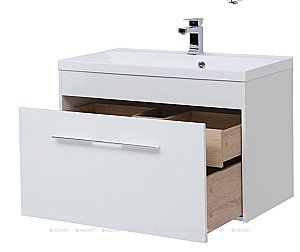 Тумба с раковиной Aquanet Августа 274019 90 белый для ванной в интернет-магазине Sanbest