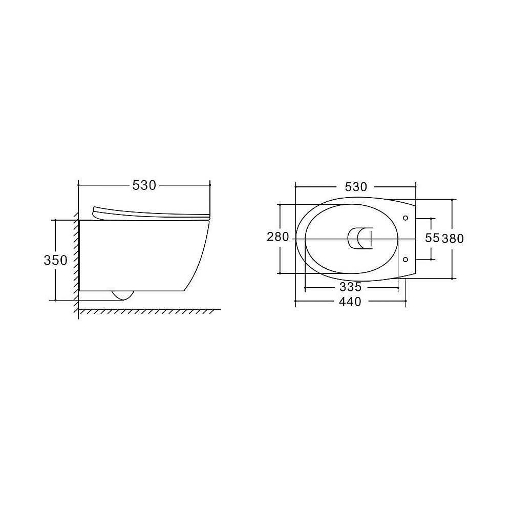 Унитаз подвесной Vincea Felice VT1-25 безободковый, с крышкой микролифт купить в интернет-магазине Sanbest
