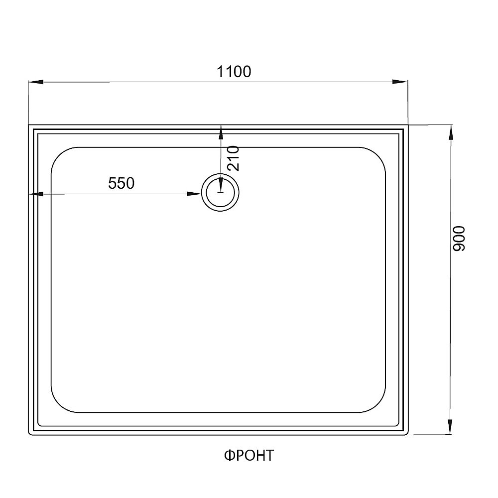 Душевая кабина DTO D119 S 110х90 купить в интернет-магазине Sanbest