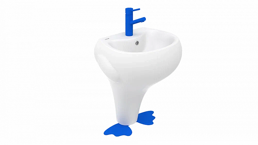 Накладная раковина Creavit DUCKY DC052-00CB00E-MA00 45 белая купить в интернет-магазине Sanbest