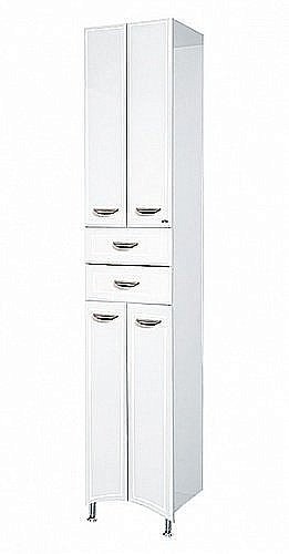 Пенал напольный Misty Дрея 40 белый для ванной в интернет-магазине сантехники Sanbest