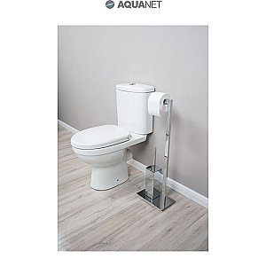 Стойка с ершиком и держателем туалетной бумаги Aquanet 8217 купить в интернет-магазине сантехники Sanbest