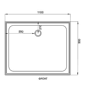 Душевая кабина DTO D119 S 110х90 купить в интернет-магазине Sanbest