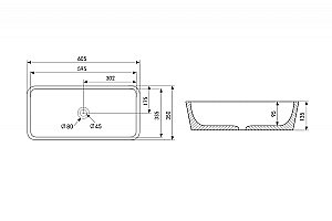 Раковина накладная ABBER Rechteck AC2204MBG зеленая матовая купить в интернет-магазине Sanbest