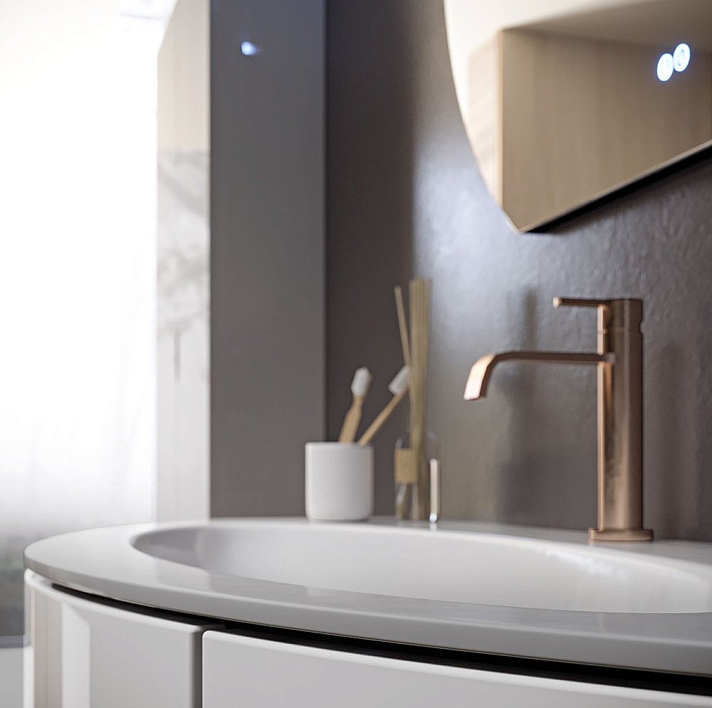 Тумба с раковиной Cezares Eden 121 Bianco lucido для ванной в интернет-магазине Sanbest