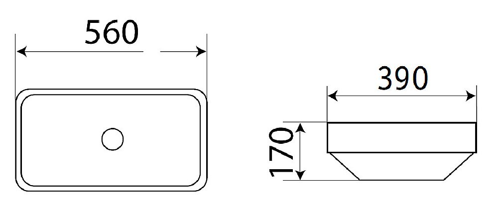Раковина CeramaLux N 56 78441-1 белая купить в интернет-магазине Sanbest