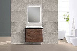 Тумба с раковиной Vincea Vico 60 темное дерево для ванной в интернет-магазине Sanbest