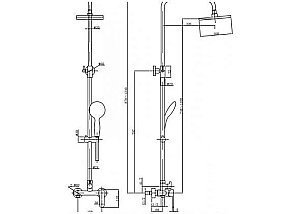 Душевая система Aquanet Passion S2 купить в интернет-магазине сантехники Sanbest