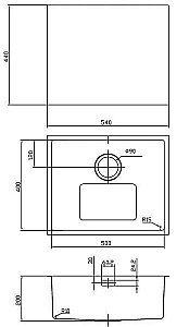 Кухонная мойка &quot;шелк&quot; IDDIS Edifice EDI54S0i77 купить в интернет-магазине сантехники Sanbest
